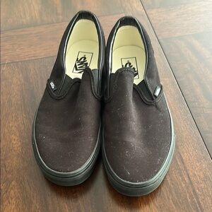 Vans Black Slip-On Sneakers